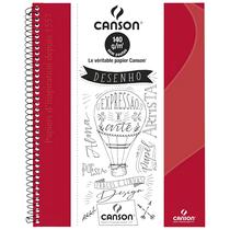 Caderno Desenho Canson A4 Expressão e Arte 40 Folhas Vermelho