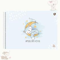 Caderno Desenho Capa Dura 27,5x20cm Com 60fls So Cute
