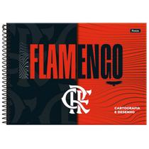 Caderno desenho capa dura 80 fls Flamengo Foroni