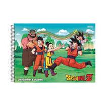 Caderno desenho/ cartografia dragon ball 60 folhas - são domingos