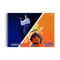 Caderno Desenho Cartografia Esp 60fls Naruto e Sasuke SD