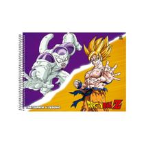 Caderno Desenho e Cartografia Espiral Capa Dura Dragon Ball 60 Folhas - Animativa