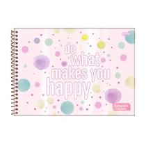 Caderno desenho espiral capa dura 80 folhas La Creme Jandaia Caderno desenho espiral capa dura 80 folhas La Creme Jandaia