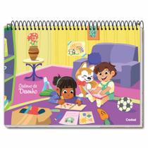 Caderno Desenho Espiral Capa Dura Sem pauta 60F Sortido LaLa Pet 283806