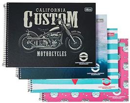 Caderno Desenho Milimetrado Pepper Espiral 80Fls Masculino