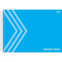 Caderno Desenho UNIV Capa Dura Azul 60F (17891321103637)