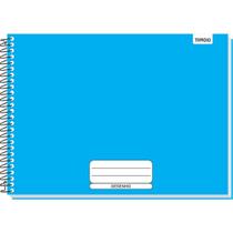 Caderno Desenho UNIV Capa Dura Azul Liso 48F UNIV Espiral Pacote com 04 Caderno Desenho UNIV Capa Dura Azul Liso 48F UNIV Espiral Pacote com 04