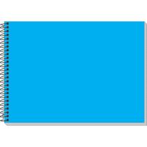 Caderno Desenho UNIV Capa Dura Azul Liso 96F Espiral