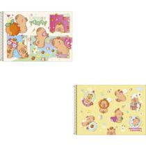 Caderno Desenho UNIV Capa Dura Capivara Capyclub 80FLS ESPIR. PCT.C/04