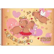 Caderno Desenho Univ Capa Dura Capivara Capyclub 80Fls Espir.