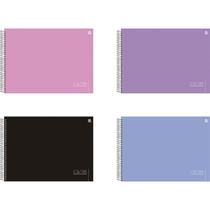 Caderno Desenho UNIV Capa Dura Colors Preto 60F PCT com 05 Caderno Desenho UNIV Capa Dura Colors Preto 60F PCT com 05