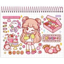 Caderno Desenho UNIV Capa Dura DOLL para Colorir 24FLS PCT.C/04