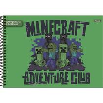 Caderno Desenho UNIV Capa Dura Minecraft 80FLS PCT com 05