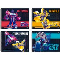 Caderno Desenho UNIV Capa Dura Transformers 60F