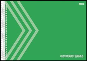 Caderno Desenho Univ Capa Dura Verde 60F