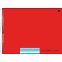 Caderno Desenho UNIV Capa Dura Vermelho 60F (17891321103644)