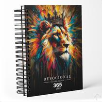 Caderno Devocional Leitura e Estudos Bíblicos Capa dura Leão Caderno Devocional Leitura e Estudos Bíblicos Capa dura Leão