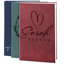 Caderno Diário de Couro Personalizado GIFTBYGIFTY - Presente para Mulheres