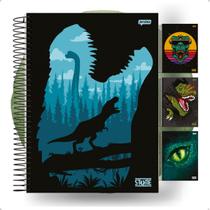 Caderno Dinossauro 10 Materias Menino Masculino Universitario Capa Dura Dino Animais Espiral Infantil Adulto Escola Faculdade Colegio