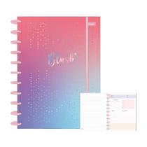 Caderno Discbook 10 Matérias 160Fls Blush Rosa/ul Foroni