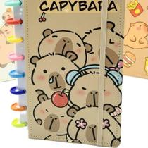 Caderno Disco Capivara M 14,5 X 21 Cm Refilável Caderno Disco Capivara M 14,5 X 21 Cm Refilável