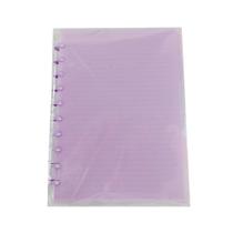 Caderno Disco em PP A4 com 80 Folhas Rosa Claro Yins Paper