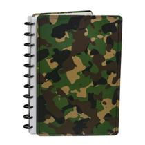 Caderno Disco Personalizável Camuflado Tam M Caderno Disco Personalizável Camuflado Tam M