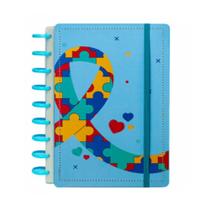 Caderno Disko Amor ao Autista M 190x255mm 80fls DK22C216 Caderno Disko Amor ao Autista M 190x255mm 80fls DK22C216