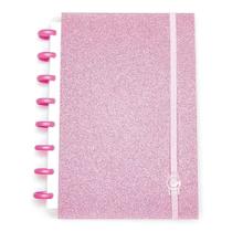 Caderno disko g glitter rosa dk21c224