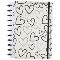 Caderno Disko Loves Grande G Capa Dura Disco Reposicionável Caderno Disko Loves Grande G Capa Dura Disco Reposicionável