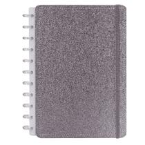 Caderno disko m glitter prata dk22c225