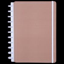 Caderno Disko Mocha Grande G Capa Dura Disco Reposicionável