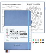 Caderno Dot Grid Journal SIMSIMY com agenda semanal e mensal