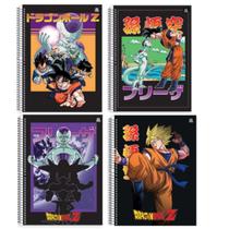 Caderno Dragon Ball Super Espiral Dbz Goku 96 Folhas