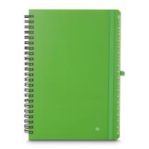 Caderno Ecológico Verde com Suporte para Caneta e 70 Folhas Pautadas Ideal Para Você! Caderno Ecológico Verde com Suporte para Caneta e 70 Folhas Pautadas Ideal Para Você!
