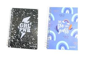 Caderno escolar 1/4 Capa Dura sortida com 96fls-kit 10un Caderno escolar 1/4 Capa Dura sortida com 96fls-kit 10un