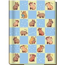 Caderno Escolar Capa Dura 1/4 Brochura 80 Folhas Capivara Credeal