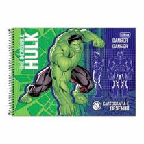 Caderno Escolar De Cartografia e Desenho Hulk 80 Folhas Tilibra (Capas Sortidas)