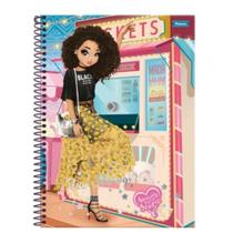 Caderno Escolar Espiral Com 96 Folhas Modelos Variados