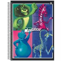 Caderno Escolar Personagem DreamWorks 10Materias Com Adesivo