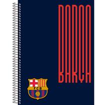 Caderno Escolar Time Barcelona 1 Matéria 80Fls Com Adesivos