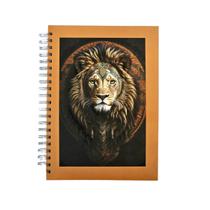 Caderno Escolar Universitário 10 matérias 200 folhas King Lion Laranja Capa fosca espiral forte