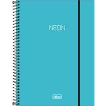 Caderno Esp Cpp 1/4 S/Pauta Neon Azul 80F Caderno Esp Cpp 1/4 S/Pauta Neon Azul 80F