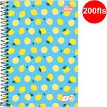 Caderno Espiral 1/4 Capa Dura 140mm x 200mm 56 g/m2 c/ 200 Folhas