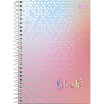 Caderno Espiral 1/4 Capa Dura BLUSH 80 Folhas Pacote com 05 Unidades