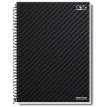 Caderno Espiral 1/4 Capa Dura Office 200 Folhas Pacote com 05