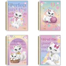 Caderno Espiral 1/4 Capa Dura Sissi 80 Folhas - Pacote com 10 Unidades