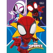 Caderno Espiral 1/4 Capa Dura Spidey 80FLS.