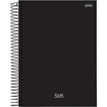 Caderno Espiral 1/4 Capa Dura STIFF SLIM 80FLS. Preto PCT.C/05