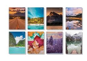 Caderno Espiral 1/4 Capa Flexível 48 Folhas Pequeno Kit 20Un Caderno Espiral 1/4 Capa Flexível 48 Folhas Pequeno Kit 20Un